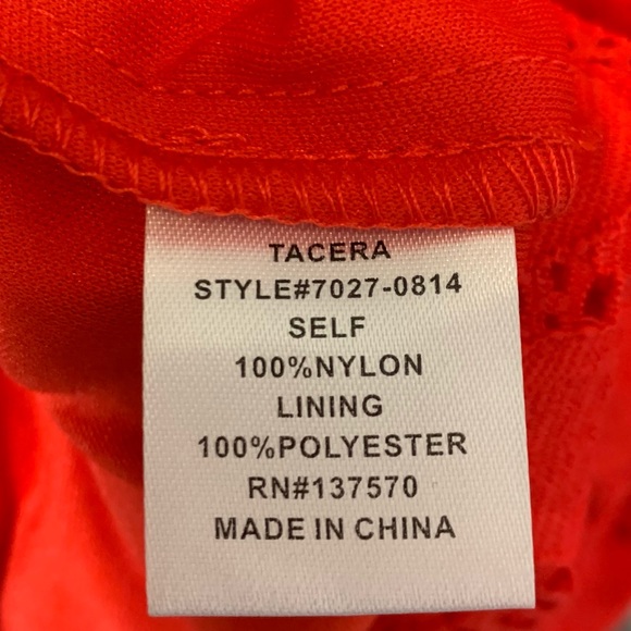 Tacera red short sleeve dress - Picture 8 of 8